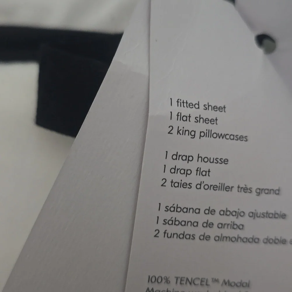 ❤️BUY 2 GET 1 FREE Jersey TENCEL™ Modal Sheet Set, King, White, Retail $209.00